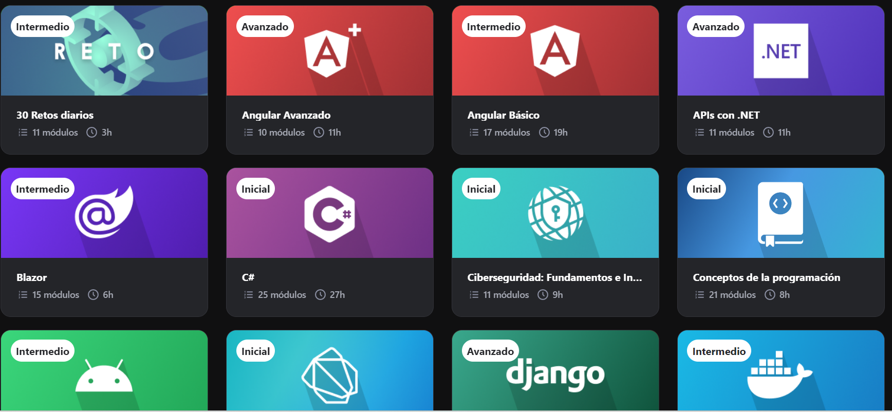 PAGINA DE CURSOS GRATIS